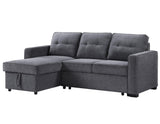 Noah Flippable, Convertible Storage Sleeper Chofa, Gray by Steve Silver at Eve Furniture