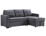 Noah Flippable, Convertible Storage Sleeper Chofa, Gray by Steve Silver at Eve Furniture