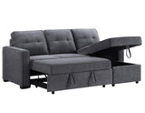 Noah Flippable, Convertible Storage Sleeper Chofa, Gray by Steve Silver at Eve Furniture