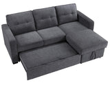 Noah Flippable, Convertible Storage Sleeper Chofa, Gray by Steve Silver at Eve Furniture