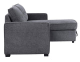 Noah Flippable, Convertible Storage Sleeper Chofa, Gray by Steve Silver at Eve Furniture