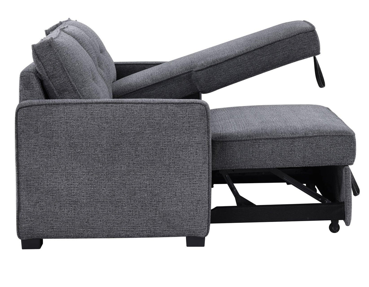 Noah Flippable, Convertible Storage Sleeper Chofa, Gray by Steve Silver at Eve Furniture