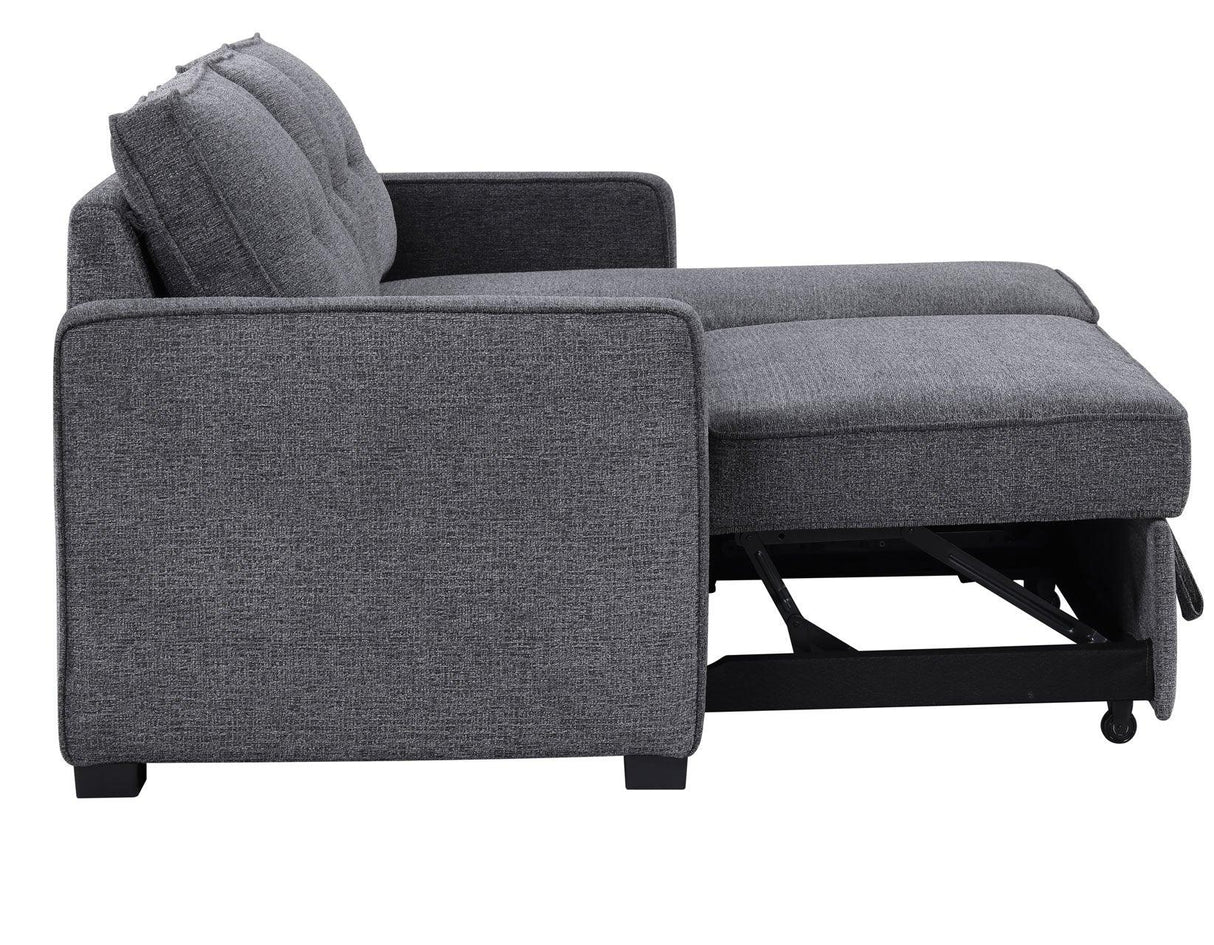 Noah Flippable, Convertible Storage Sleeper Chofa, Gray by Steve Silver at Eve Furniture