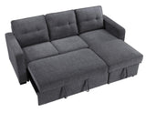Noah Flippable, Convertible Storage Sleeper Chofa, Gray by Steve Silver at Eve Furniture