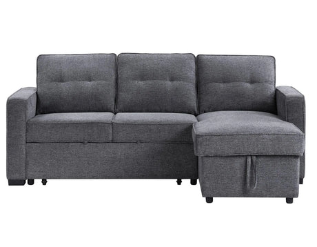 Noah Flippable, Convertible Storage Sleeper Chofa, Gray by Steve Silver at Eve Furniture