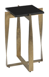 Noara Black & Brass Accent Table by Zuomod at Eve Furniture