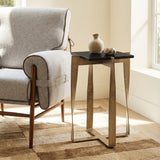 Noara Black & Brass Accent Table by Zuomod at Eve Furniture