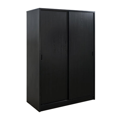 Noble Black 2-door Bedroom Wardrobe Storage Cabinet Armoire by Coaster at Eve Furniture