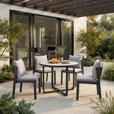 Noctan Black Outdoor Dining Table by Zuomod at Eve Furniture