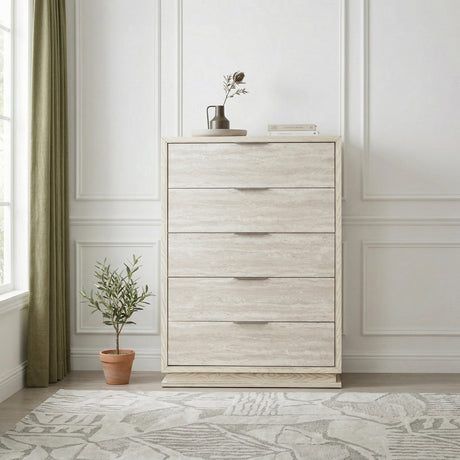 Noctis White/Light Gray Chest by Homelegance at Eve Furniture