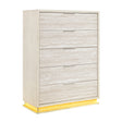 Noctis White/Light Gray Chest by Homelegance at Eve Furniture
