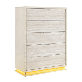 Noctis White/Light Gray Chest by Homelegance at Eve Furniture