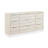 Noctis White/Light Gray Dresser by Homelegance at Eve Furniture