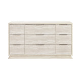 Noctis White/Light Gray Dresser by Homelegance at Eve Furniture
