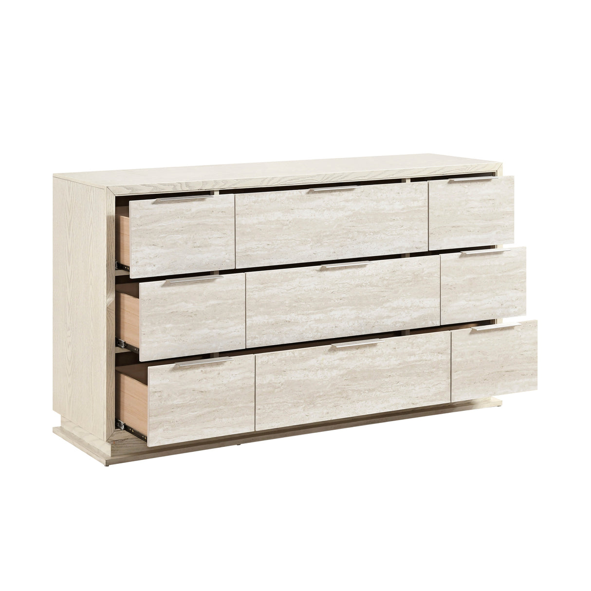 Noctis White/Light Gray Dresser by Homelegance at Eve Furniture