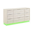 Noctis White/Light Gray Dresser by Homelegance at Eve Furniture