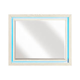 Noctis White/Light Gray Mirror by Homelegance at Eve Furniture