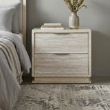 Noctis White/Light Gray Night Stand by Homelegance at Eve Furniture