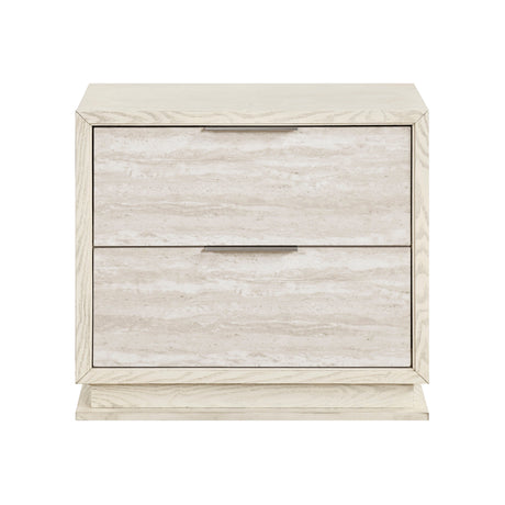 Noctis White/Light Gray Night Stand by Homelegance at Eve Furniture