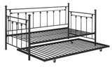 Nocus Spindle Metal Twin Daybed with Trundle