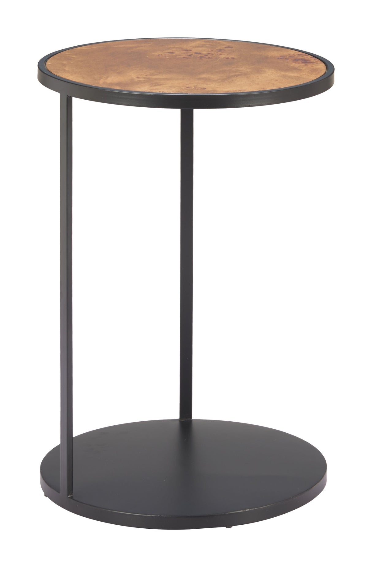Nodo Brown & Black Side Table by Zuomod at Eve Furniture