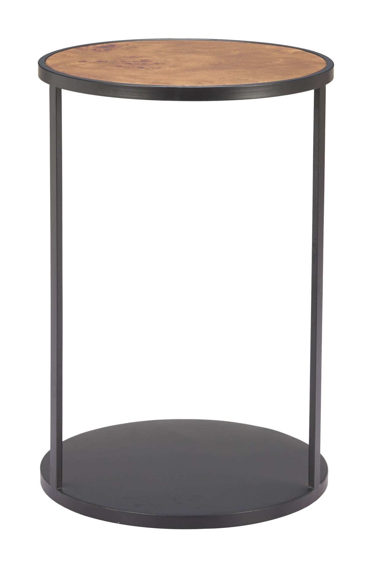 Nodo Brown & Black Side Table by Zuomod at Eve Furniture