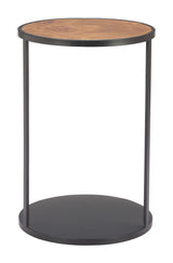 Nodo Brown & Black Side Table by Zuomod at Eve Furniture