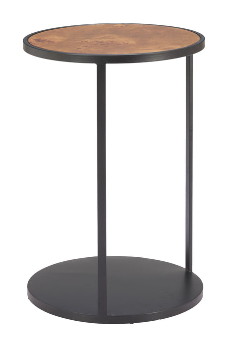 Nodo Brown & Black Side Table by Zuomod at Eve Furniture