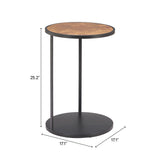 Nodo Brown & Black Side Table by Zuomod at Eve Furniture