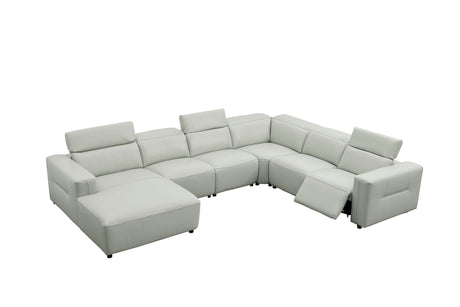 Noel Grey Power Reclining Corner Sectional by New Era Innovations at Eve Furniture