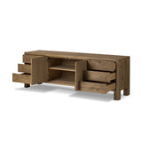 Noeline Media Console - Resawn Worn Oak by Moe's Home at Eve Furniture