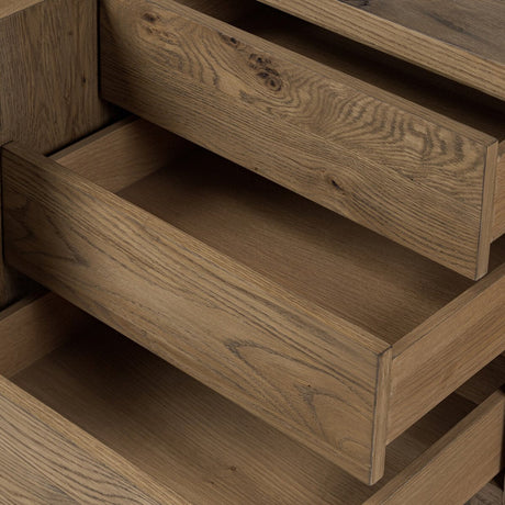 Noeline Media Console - Resawn Worn Oak by Moe's Home at Eve Furniture