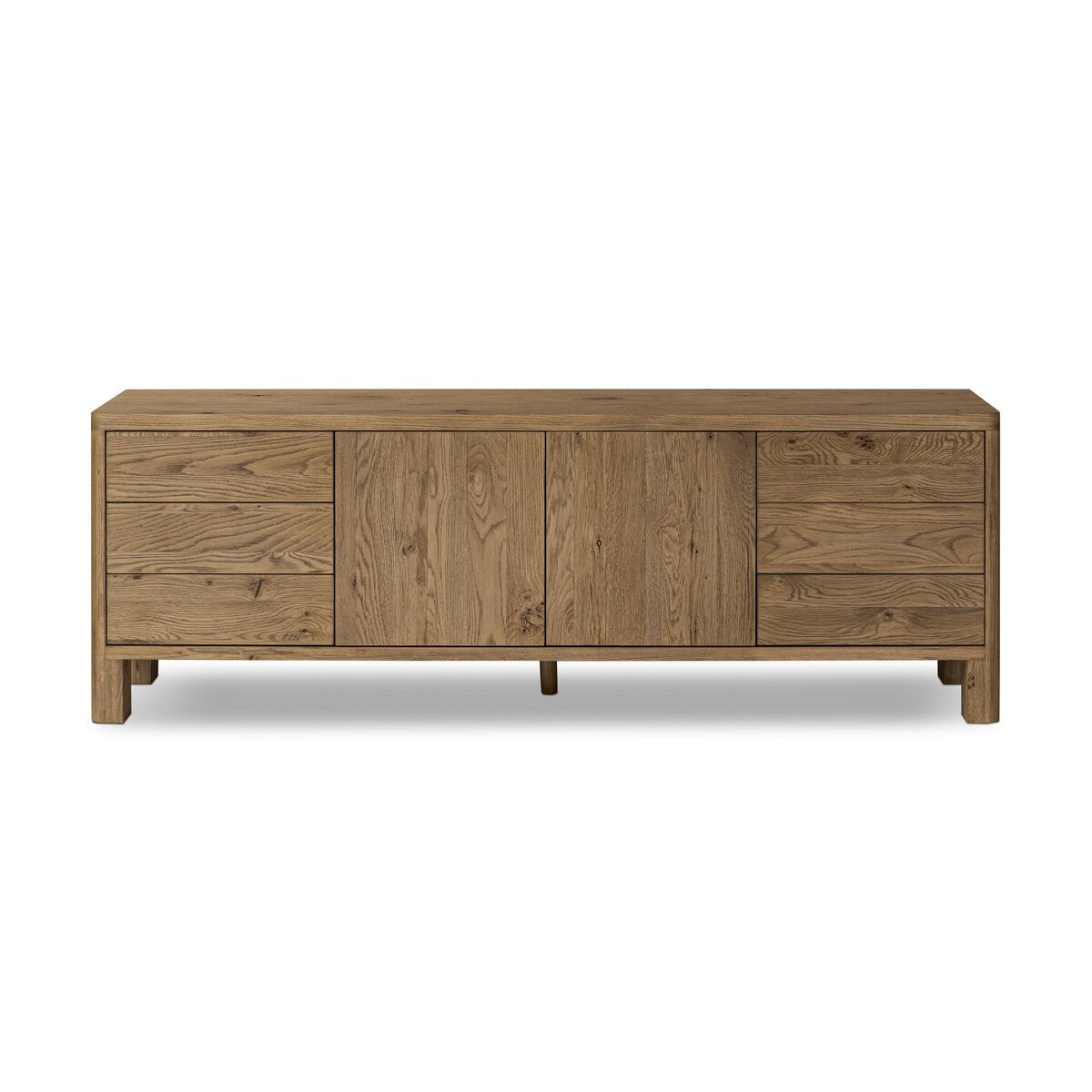 Noeline Media Console - Resawn Worn Oak by Moe's Home at Eve Furniture