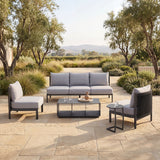 Noga Black Outdoor End Table by Zuomod at Eve Furniture
