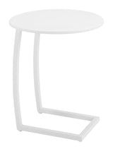 Noga White Outdoor End Table by Zuomod at Eve Furniture