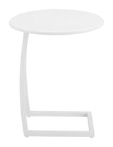 Noga White Outdoor End Table by Zuomod at Eve Furniture