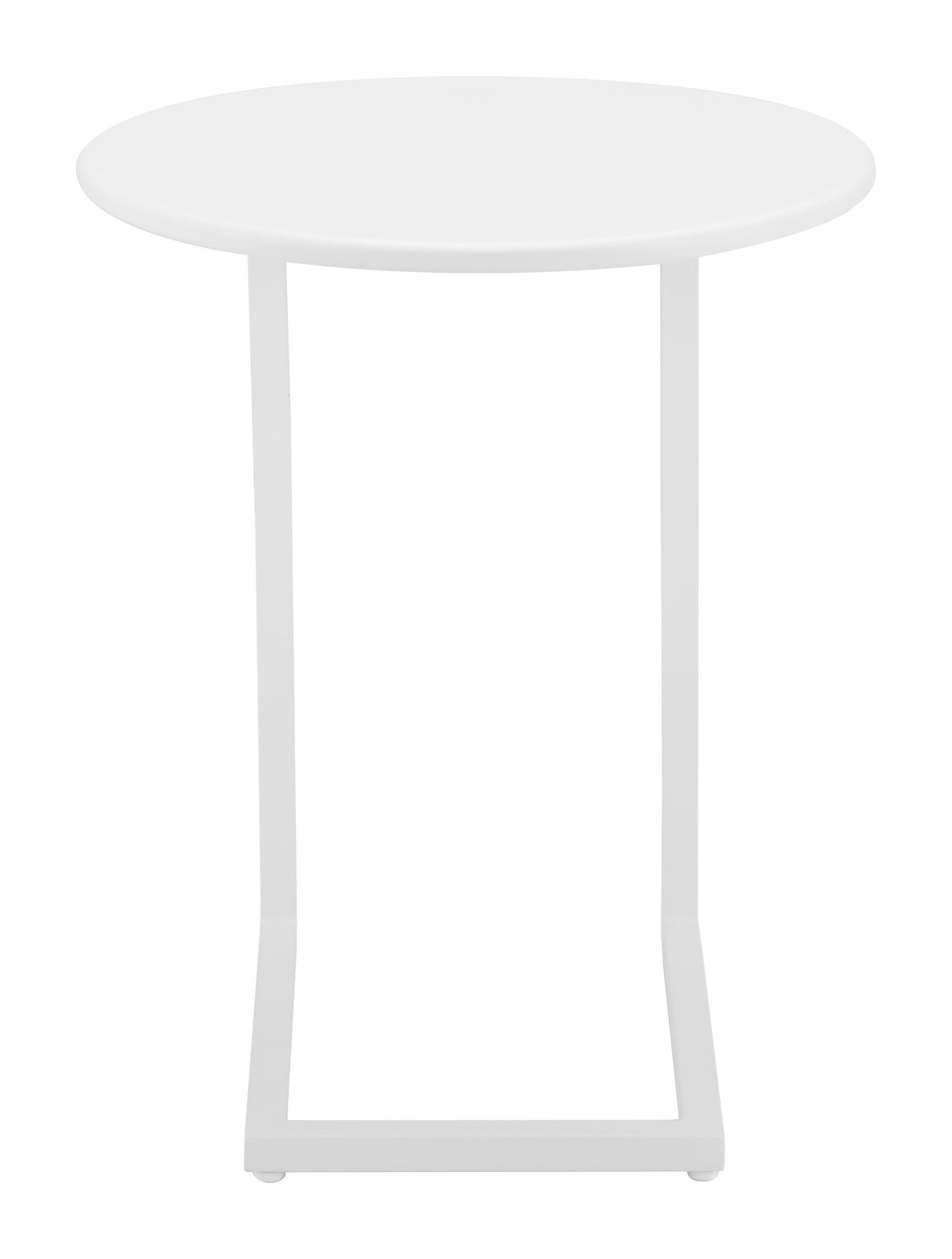 Noga White Outdoor End Table by Zuomod at Eve Furniture
