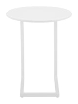 Noga White Outdoor End Table by Zuomod at Eve Furniture