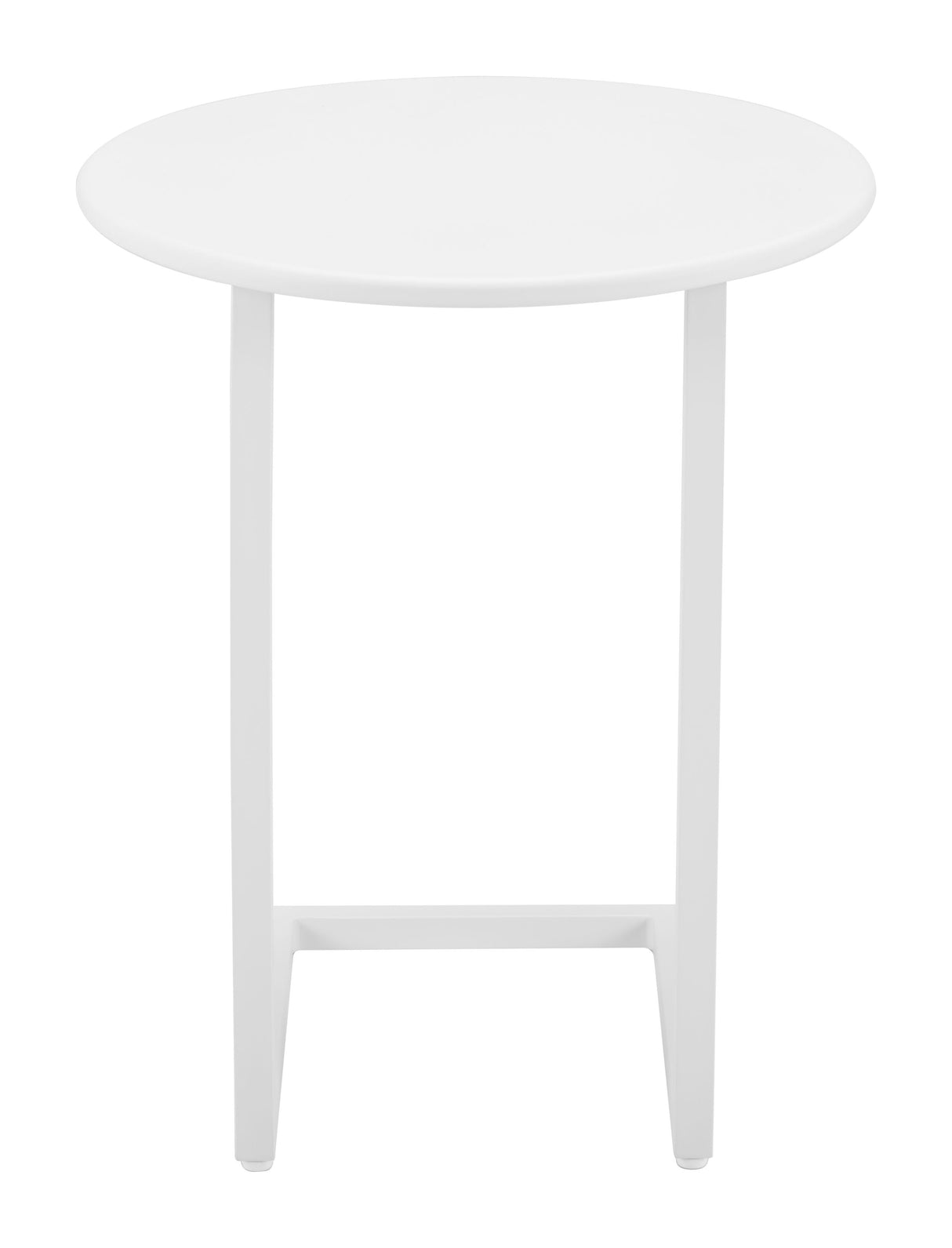 Noga White Outdoor End Table by Zuomod at Eve Furniture