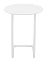 Noga White Outdoor End Table by Zuomod at Eve Furniture