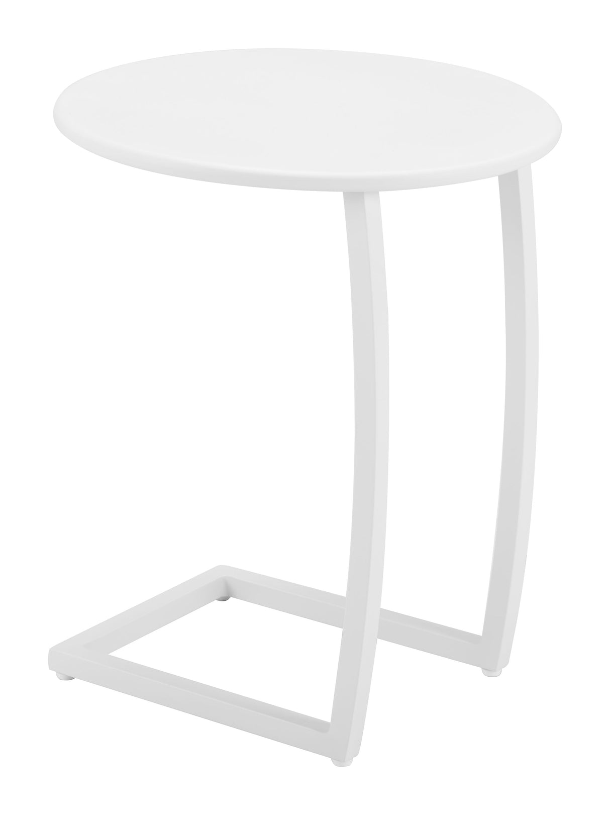 Noga White Outdoor End Table by Zuomod at Eve Furniture