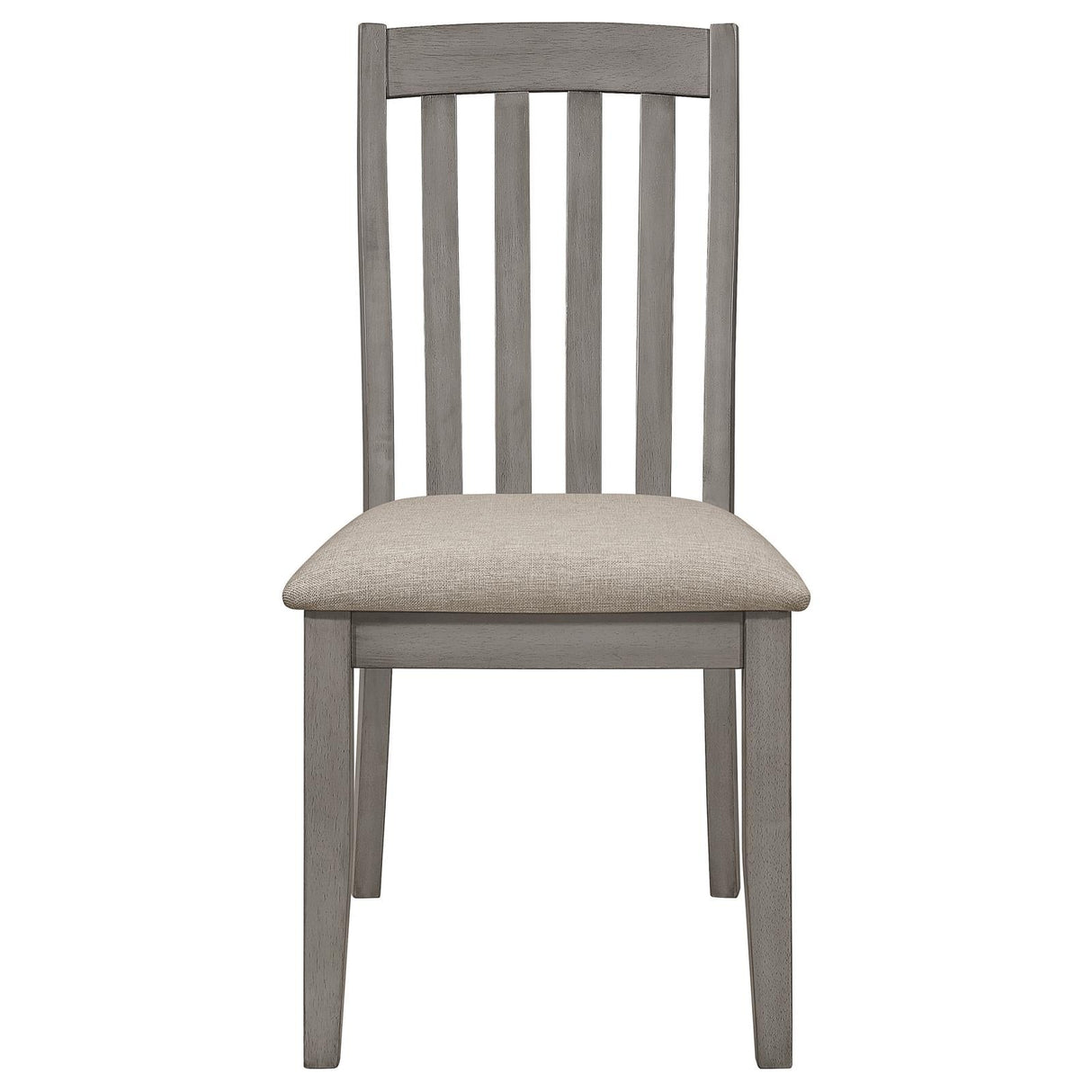 Nogales Coastal Gray Slat Back Side Chairs, Set of 2