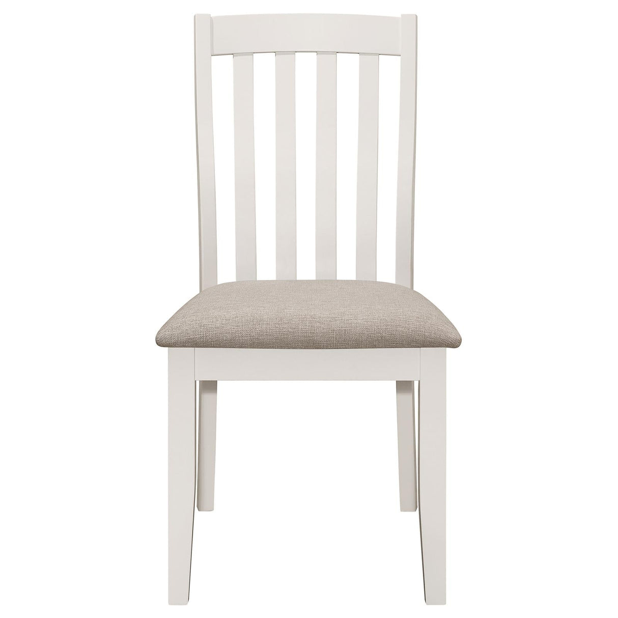 Nogales Vertical Slat Back Dining Side Chair Off White (Set of 2)