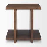Nohr Medium Brown Wood Accent Table by Mercana at Eve Furniture