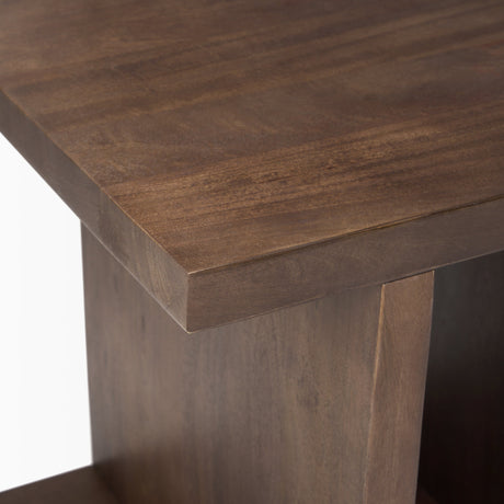 Nohr Medium Brown Wood Accent Table by Mercana at Eve Furniture