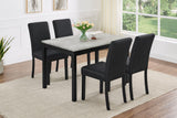 Noir Grey/Black 5-Piece Dining Room Set by New Era Innovations at Eve Furniture