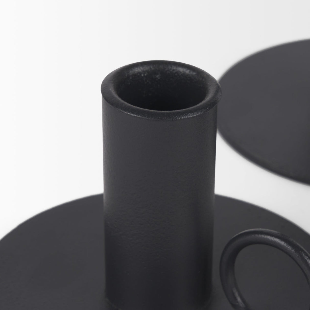 Noir Matte Black Metal Candle Holders (Set of 3) by Mercana at Eve Furniture