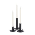 Noir Matte Black Metal Candle Holders (Set of 3) by Mercana at Eve Furniture