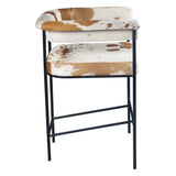 Nola 18" Counter Armchair in Brown Hair on Hide by Home Trends & Design at Eve Furniture