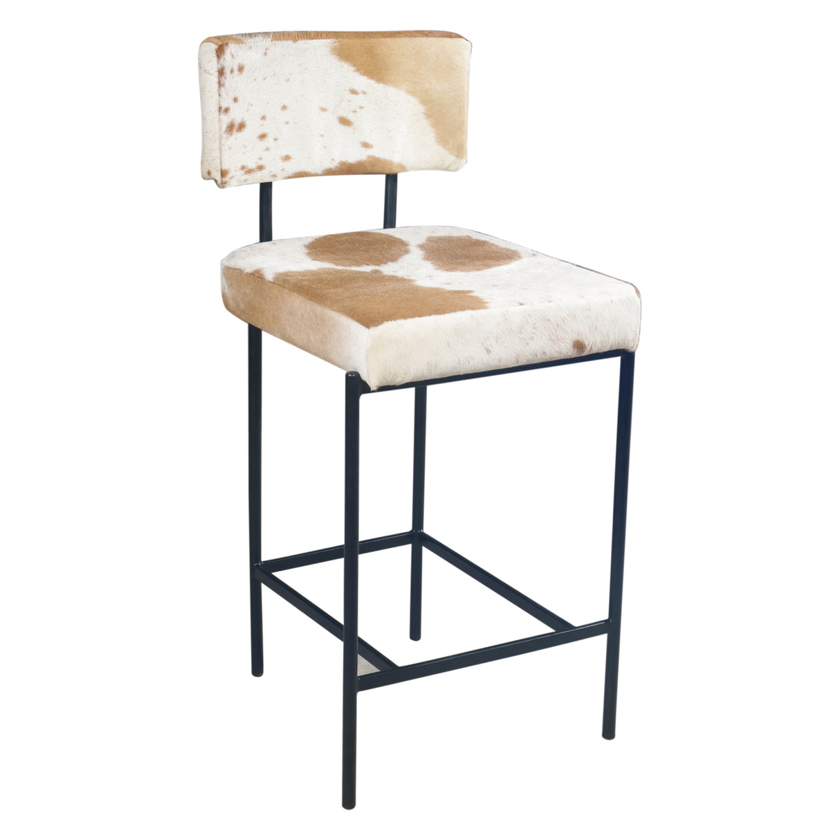Nola 18" Counter Chair in Brown Hair on Hide by Home Trends & Design at Eve Furniture